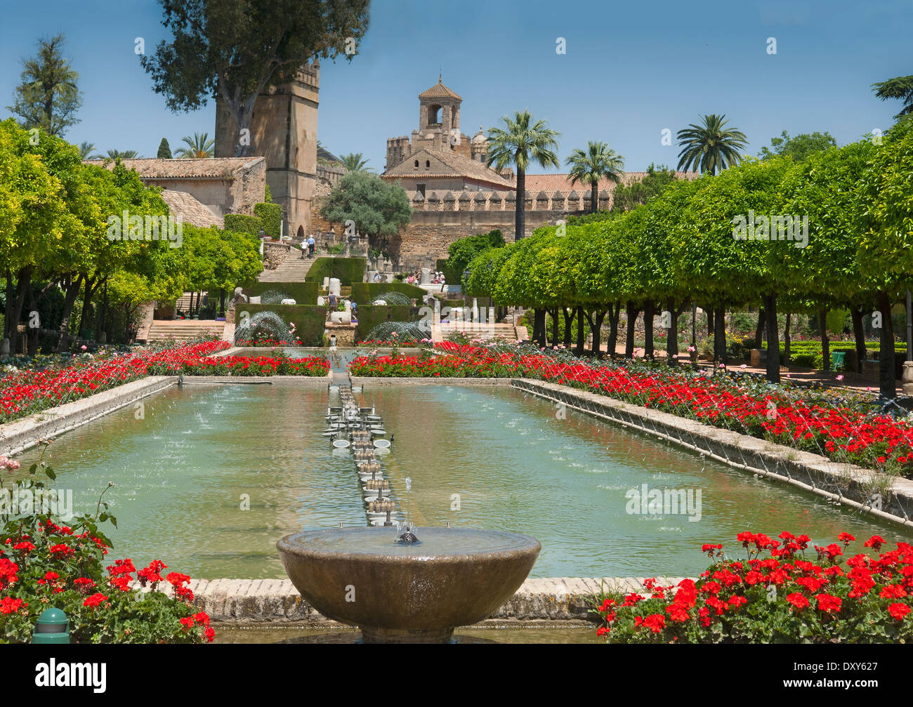 Alcázar de los Reyes Cristianos, Cordoba,Andalucia,Spain. Stock Photo