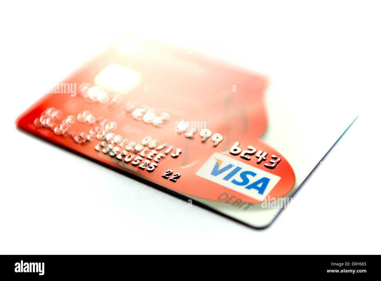 Visa debit card Stock Photo