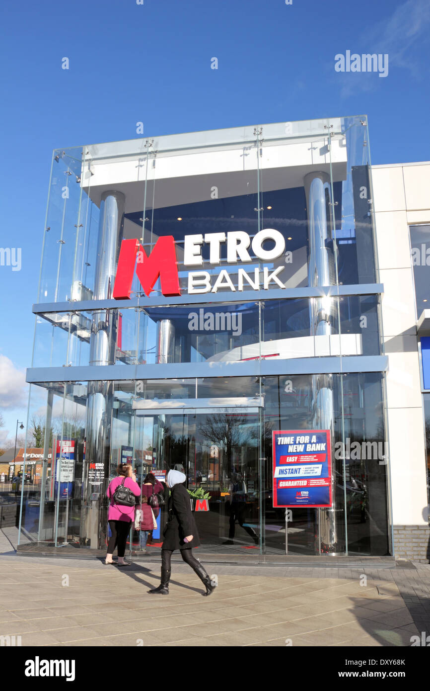 Metro bank at Two Rivers Retail Park, Staines upon Thames, Surrey