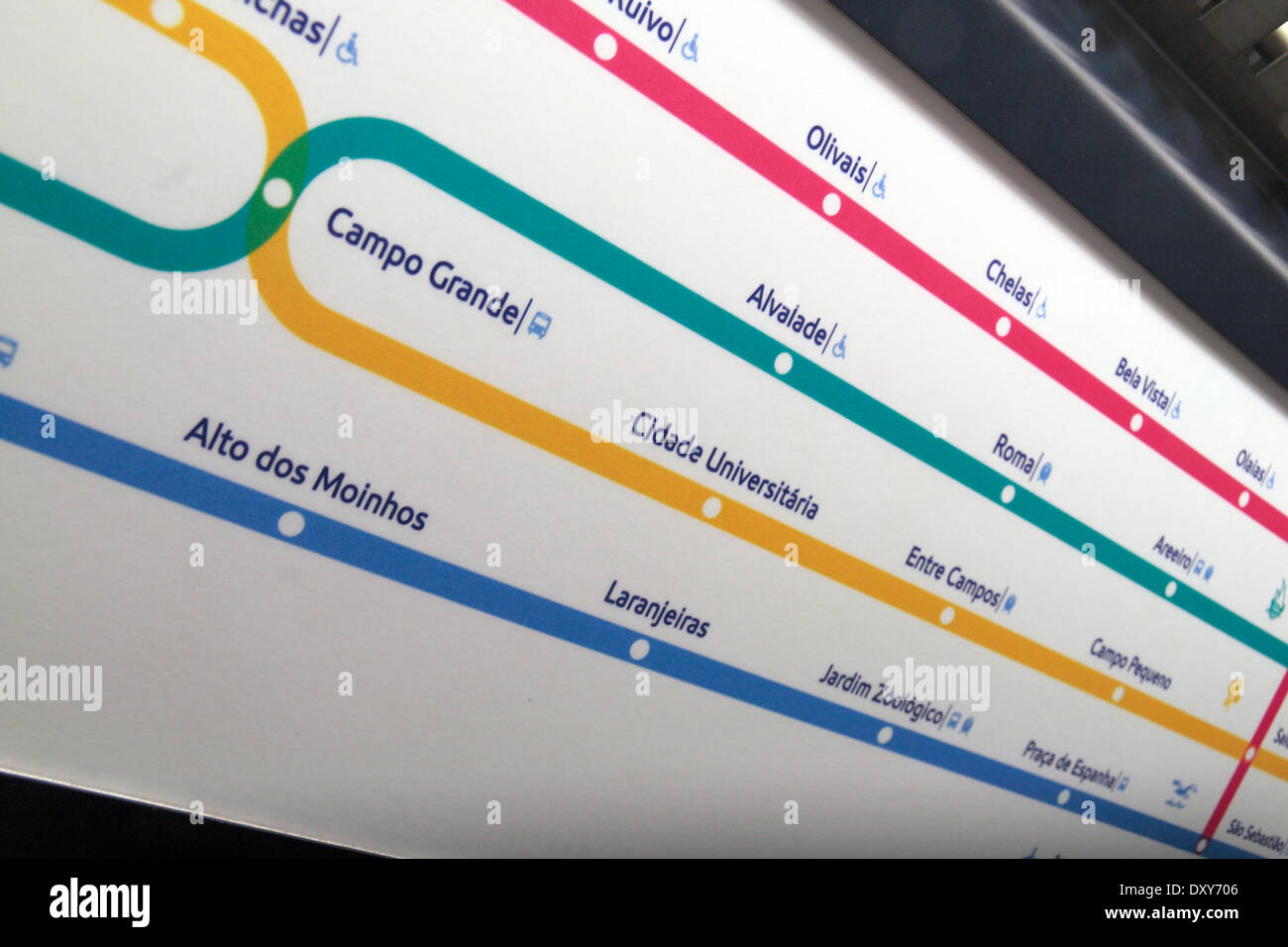 Metro map of lisbon metro hi-res stock photography and images - Alamy