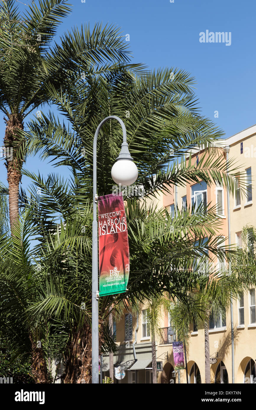 Post Harbour Place Apartment Homes Banner, Harbour Island in Tampa, FL, USA Stock Photo Alamy