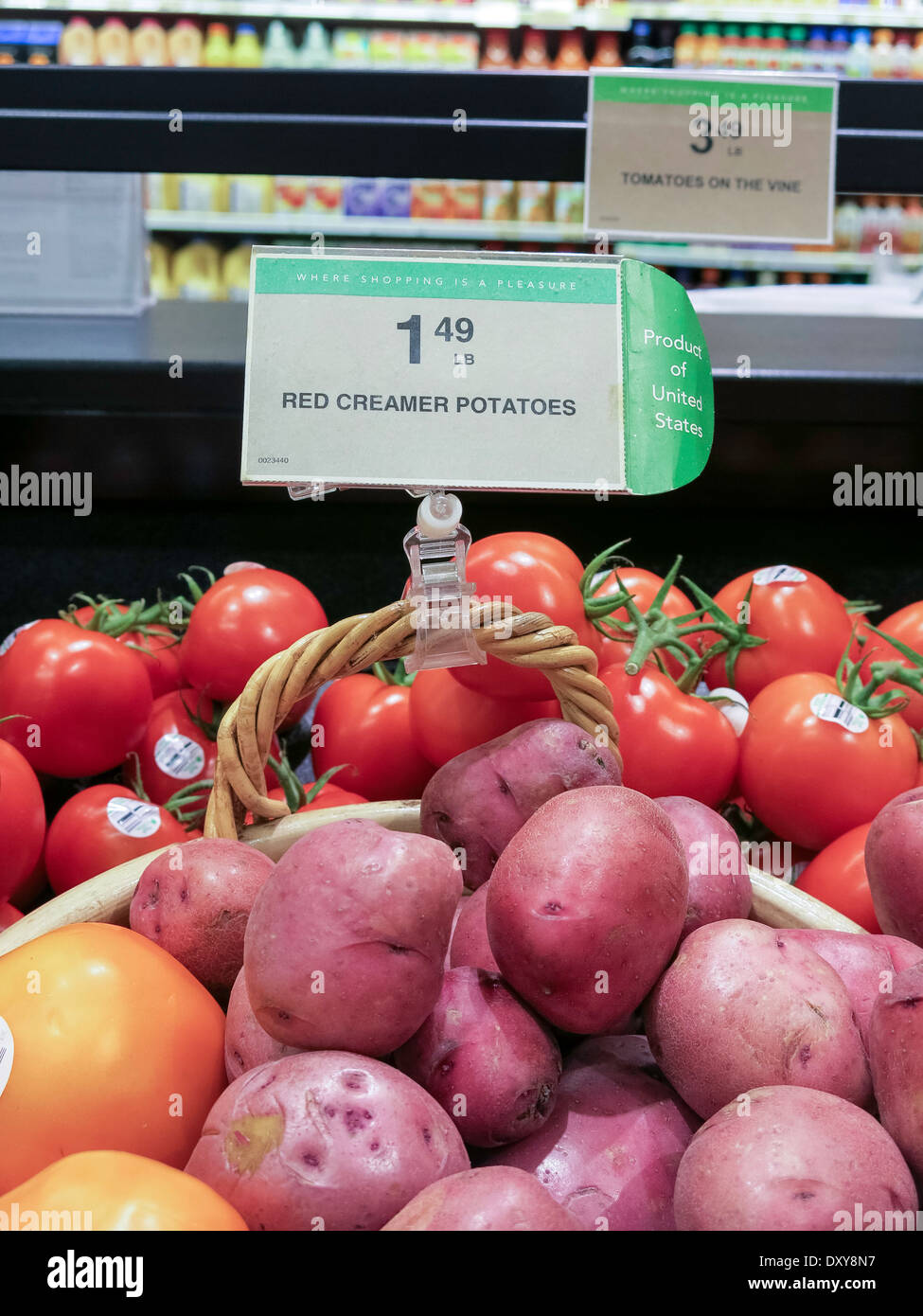 Fresh Produce Section, Publix Super Market in Flagler Beach, Florida