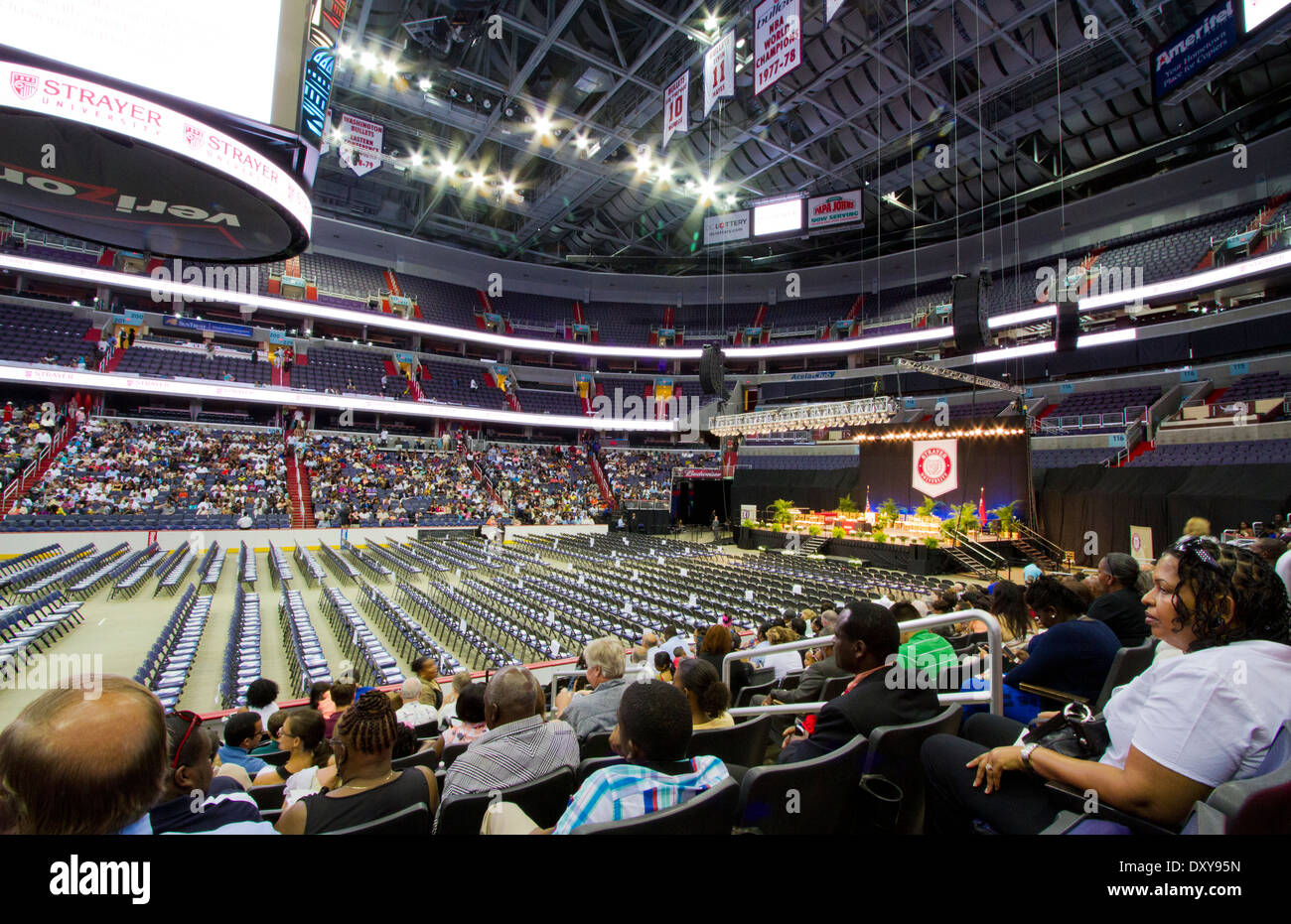 Strayer University graduation at Verizon Center in Washington DC Stock