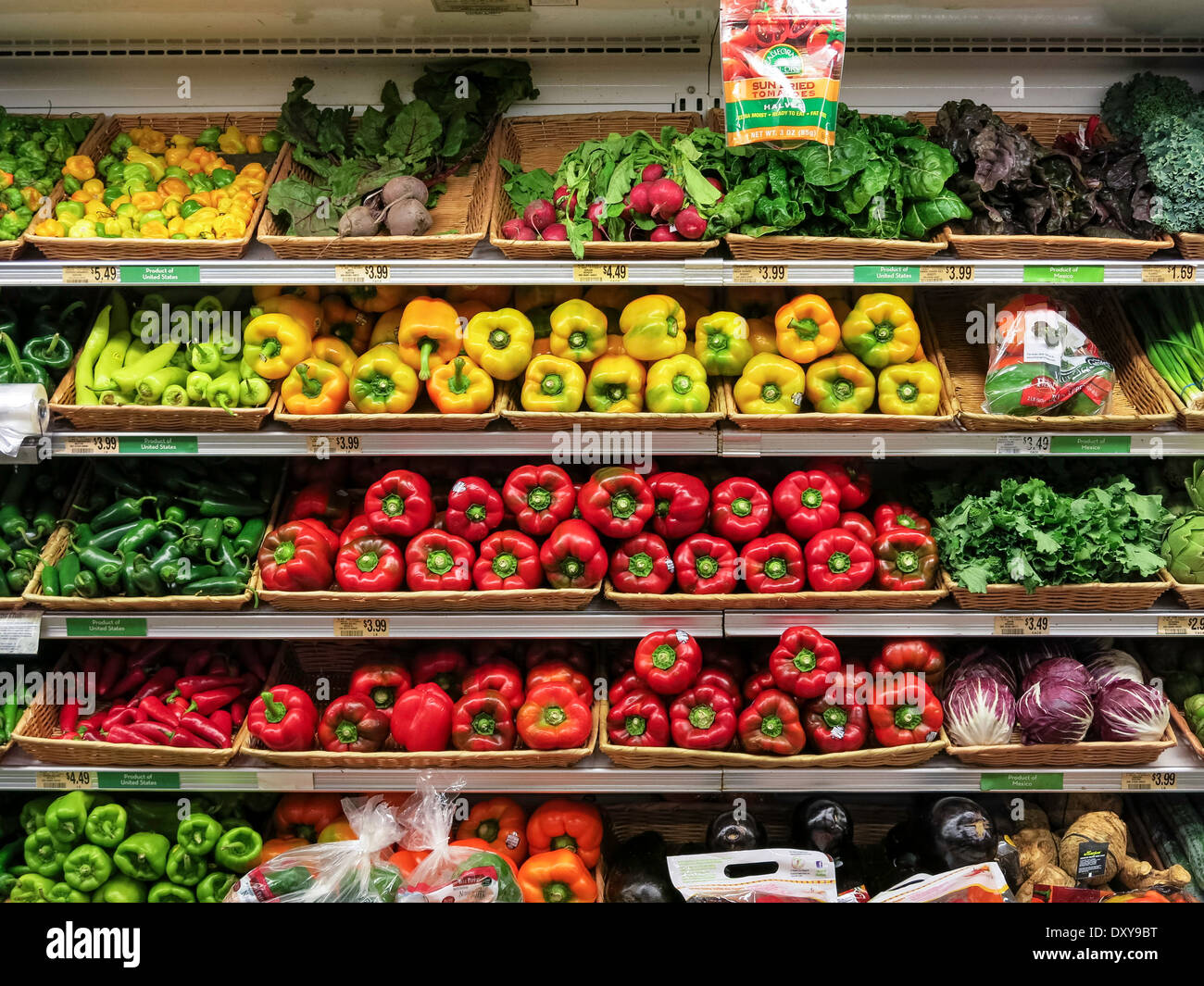 Bell Peppers in Fresh Produce Section, Publix Super Market in Tampa