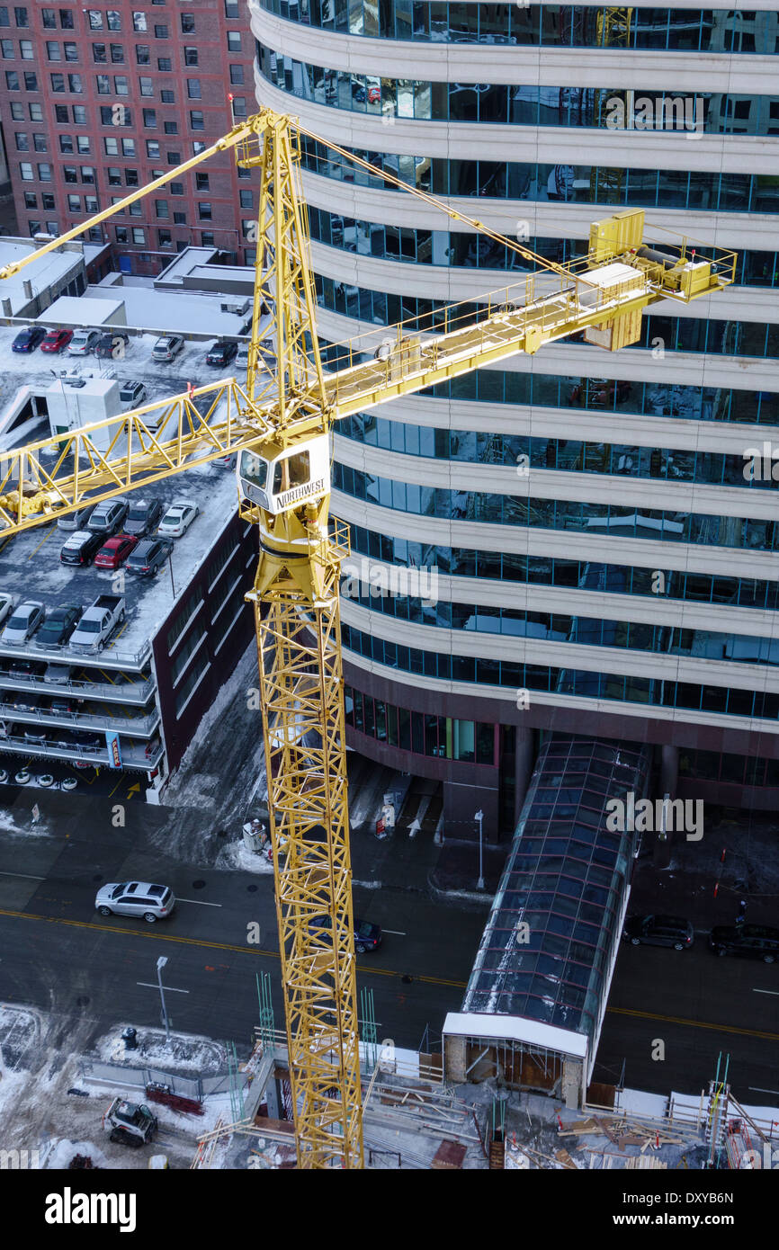 Construction tower crane. Stock Photo