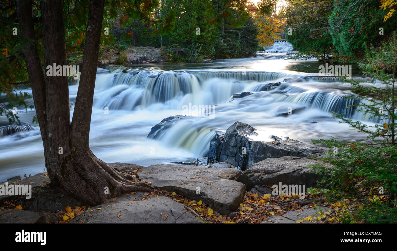 Upper Bond Falls in Michigan's Upper Peninsula Stock Photo - Alamy