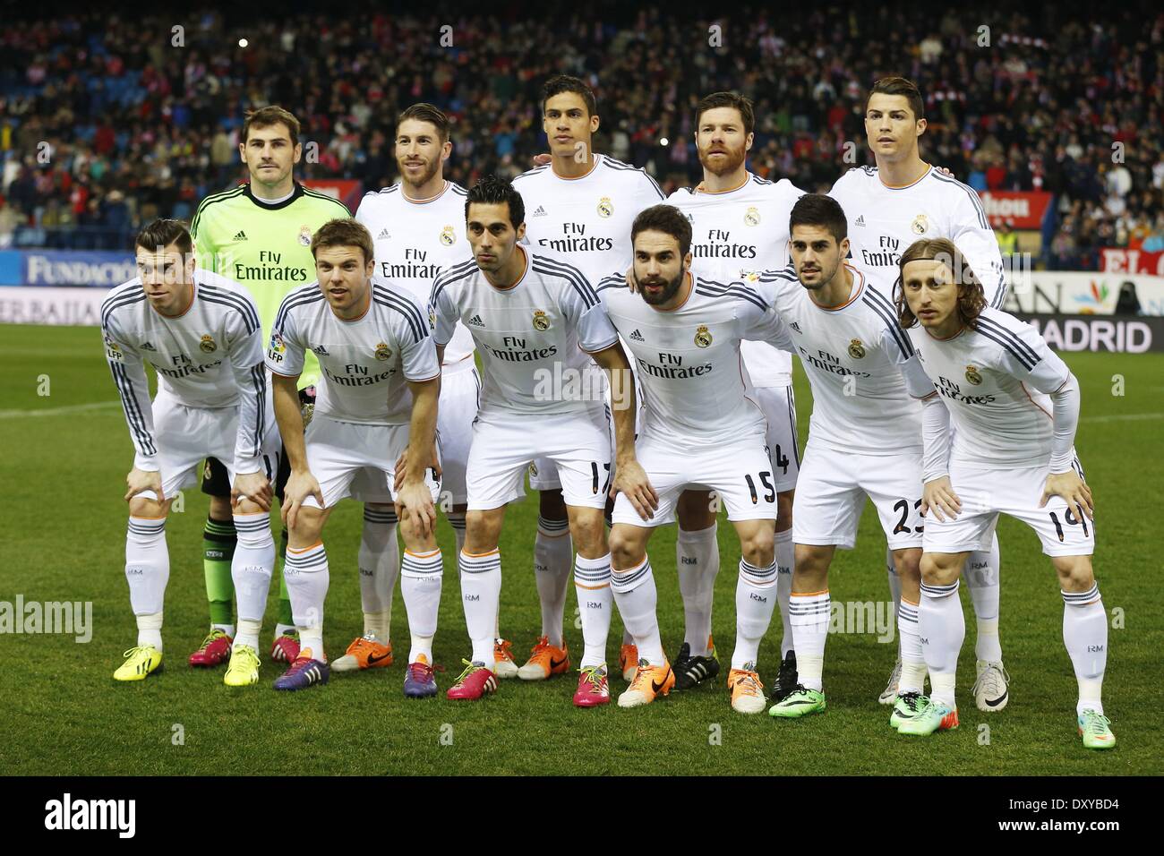 Madrid, Spain. 11th Feb, 2014. Real Madrid team group line-up Football ...