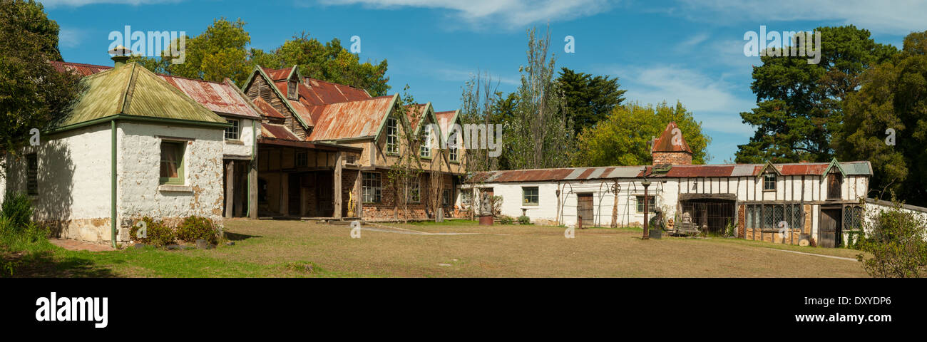 Old Buildings at Montsalvat, Eltham, Victoria, Australia Stock Photo