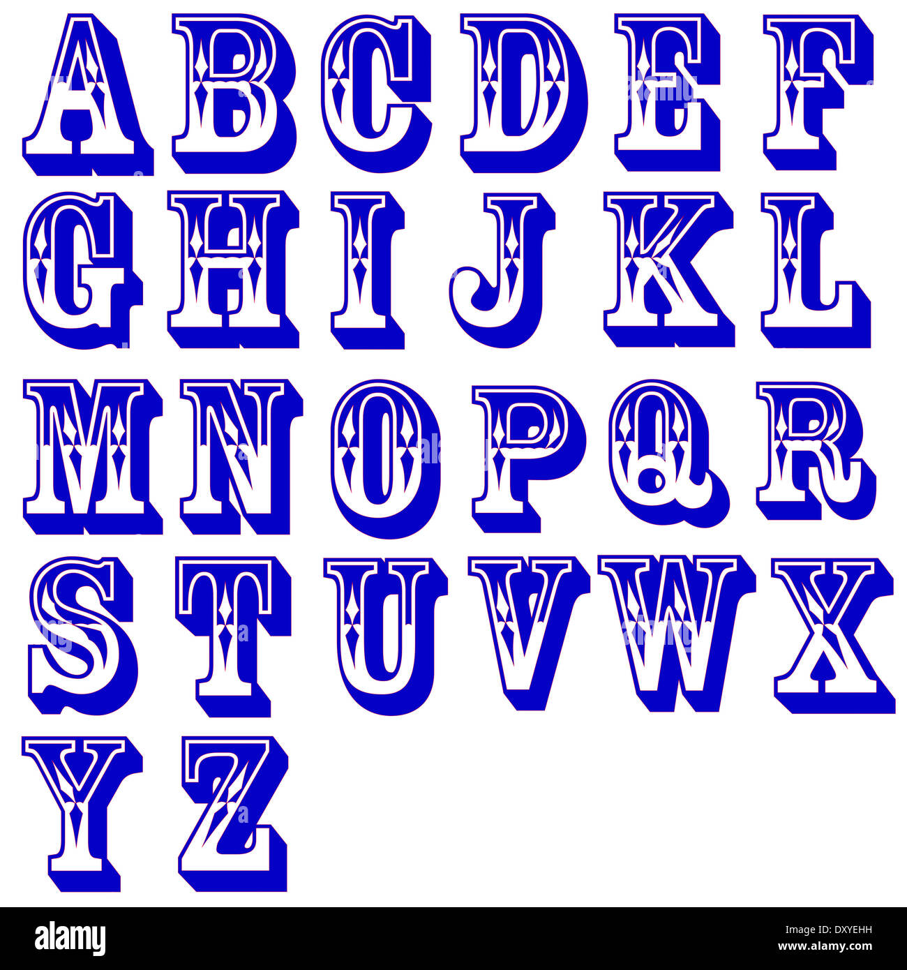 Vector alphabet letters Stock Photo