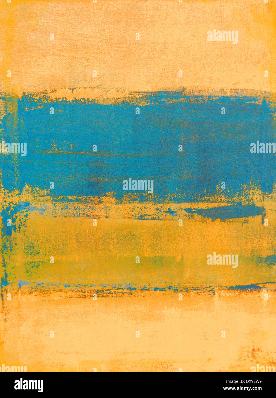 Teal and Orange Abstract Art Painting Stock Photo Alamy