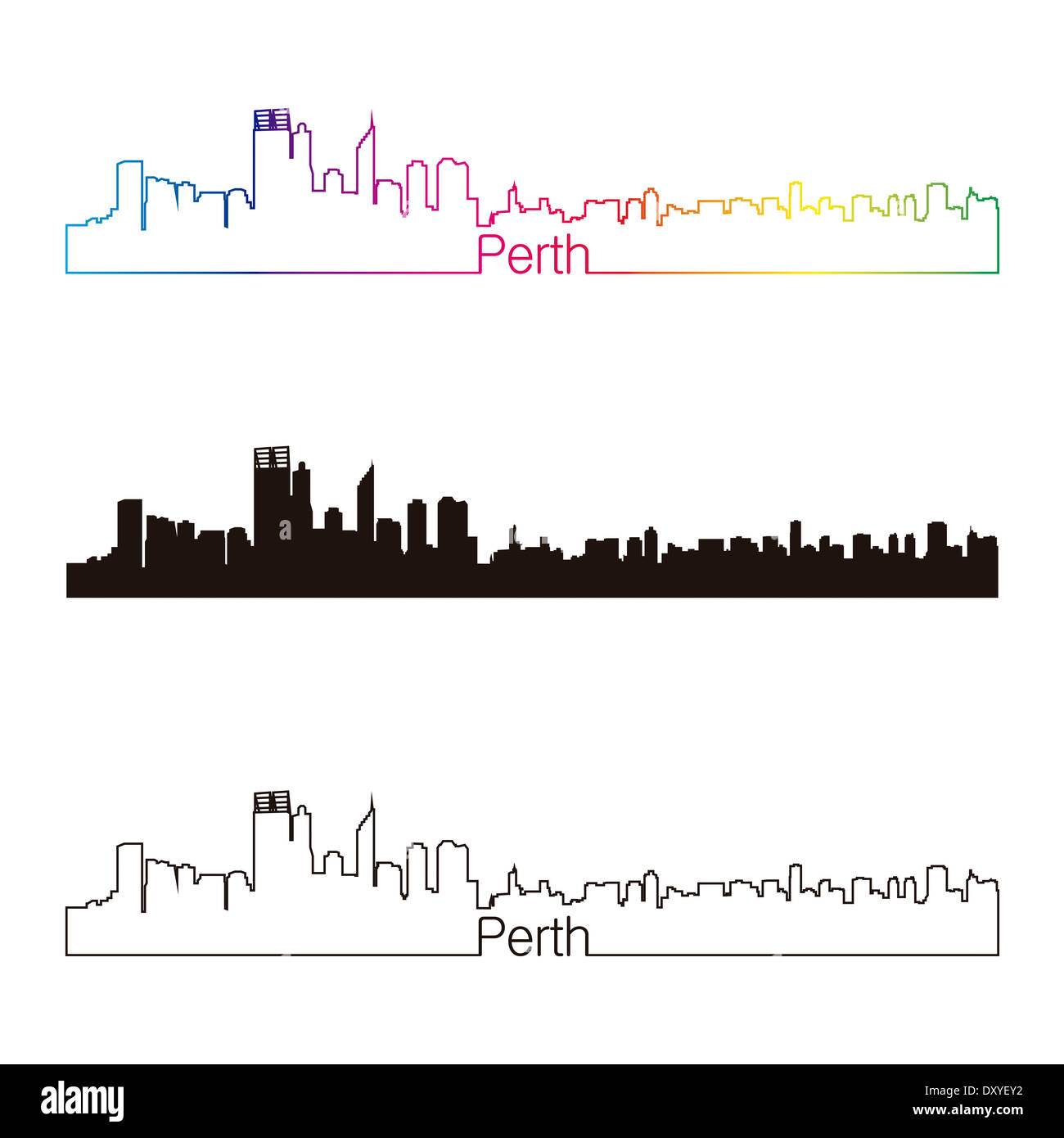 Perth city skyscraper Cut Out Stock Images & Pictures Alamy