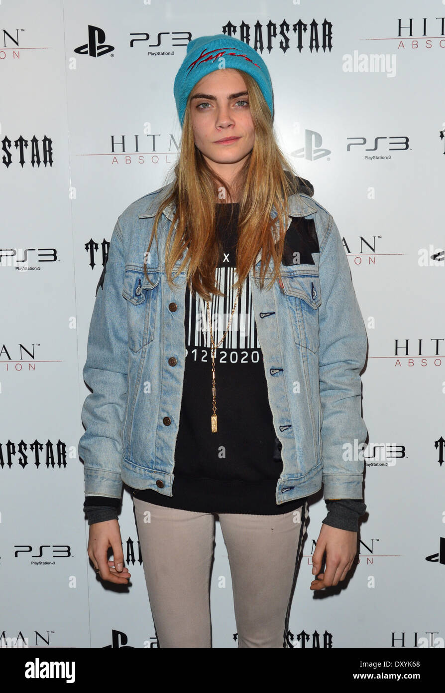 The Trapstar X Hitman Launch party held at Concrete Featuring: Cara Delevingne Where: London England When: 19 Nov 2012 Stock Photo