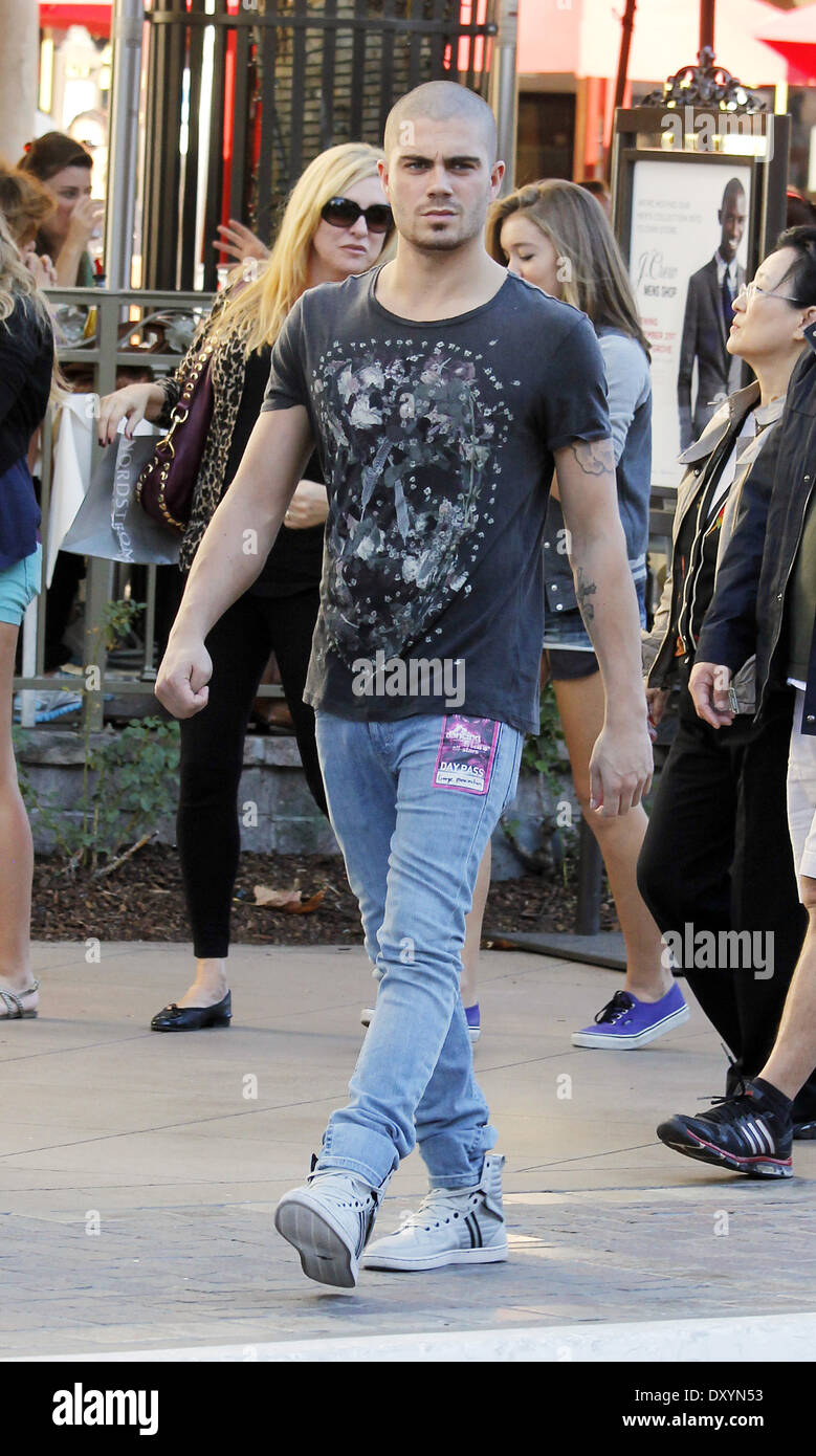 Max George Modeling Max George of the Wanted out and about at the Grove Featuring: Max ...