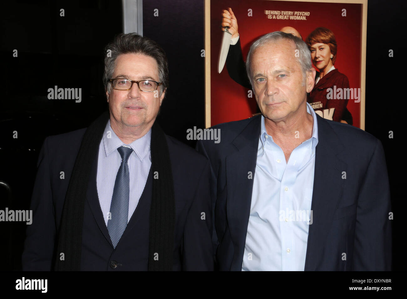 The premiere of Fox Searchlight Pictures' 'Hitchcock' at the Academy of Motion Picture Arts and Sciences Samuel Goldwyn Theater - Arrivals Featuring: Alan Bamette and Tom Thayer Where: Los Angeles California USA When: 20 Nov 2012 Stock Photo