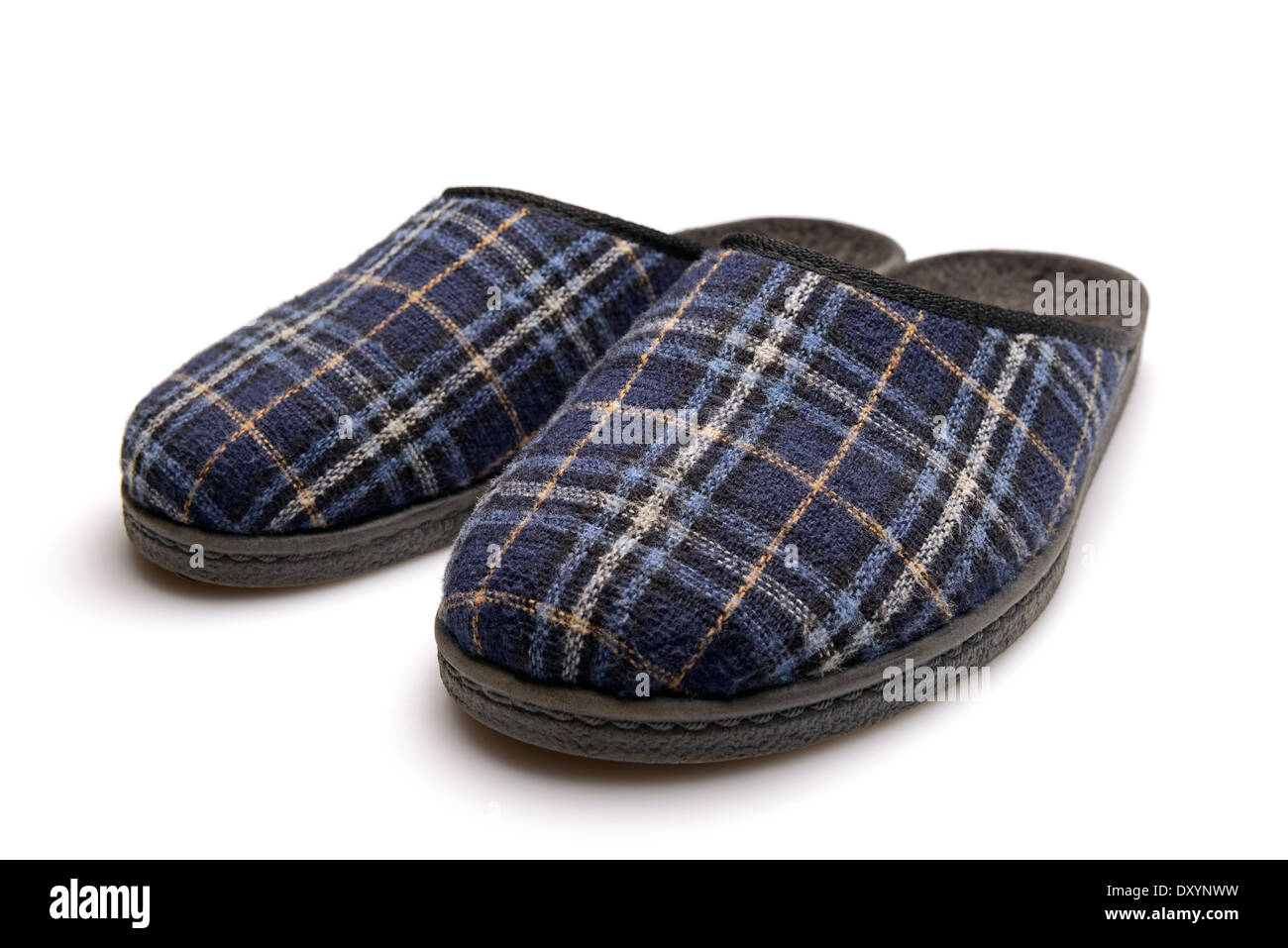Pair of Slippers, Cut Out. Stock Photo
