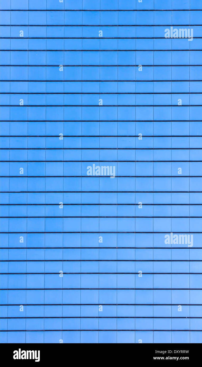 Blue Glass building skyscraper texture pattern flat plane Stock Photo