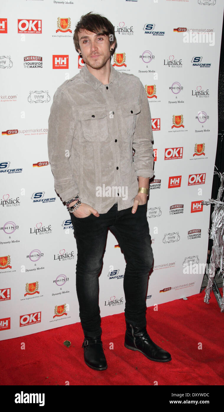 OK! Magazine Christmas party at Sway in Covent Garden - Arrivals Featuring: Kye Sones Where: London UK United Kingdom When: 27 Nov 2012 Stock Photo