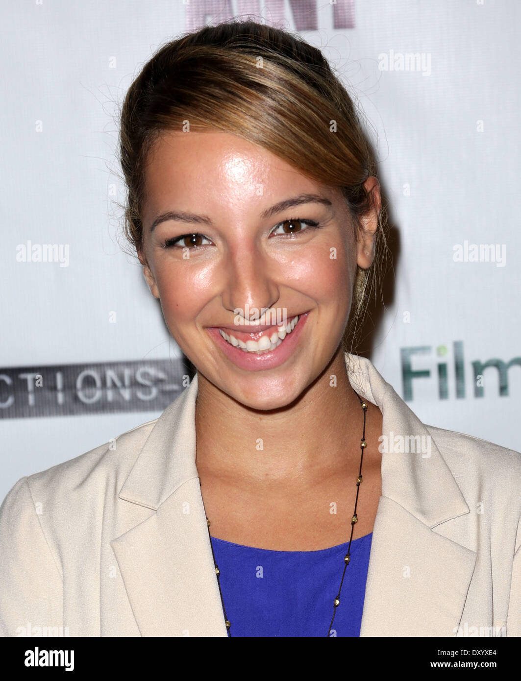 The Los Angeles premiere of 'Certainty' at Laemmle Music Hall - Arrivals Featuring: Vanessa Lengies Where: Los Angeles California USA When: 27 Nov 2012 Stock Photo