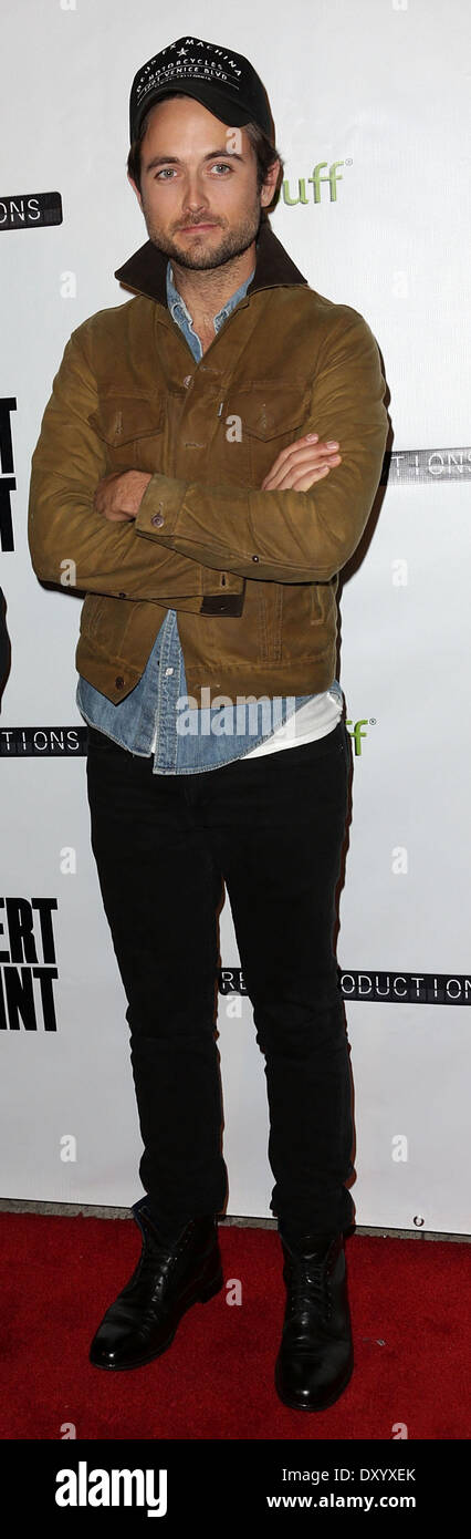 The Los Angeles premiere of 'Certainty' at Laemmle Music Hall - Arrivals Featuring: Justin Chatwin Where: Los Angeles California USA When: 27 Nov 2012 Stock Photo
