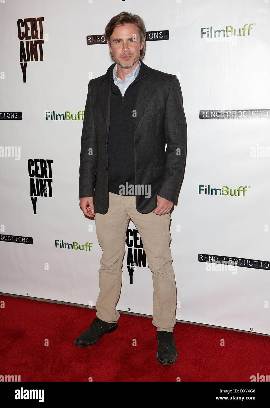 The Los Angeles premiere of 'Certainty' at Laemmle Music Hall - Arrivals Featuring: Sam Trammell Where: Los Angeles California USA When: 27 Nov 2012 Stock Photo