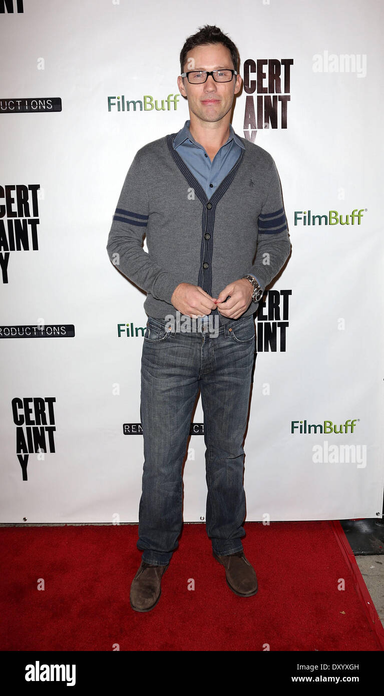 The Los Angeles premiere of 'Certainty' at Laemmle Music Hall - Arrivals Featuring: Jeffrey Donovan Where: Los Angeles California USA When: 27 Nov 2012 Stock Photo