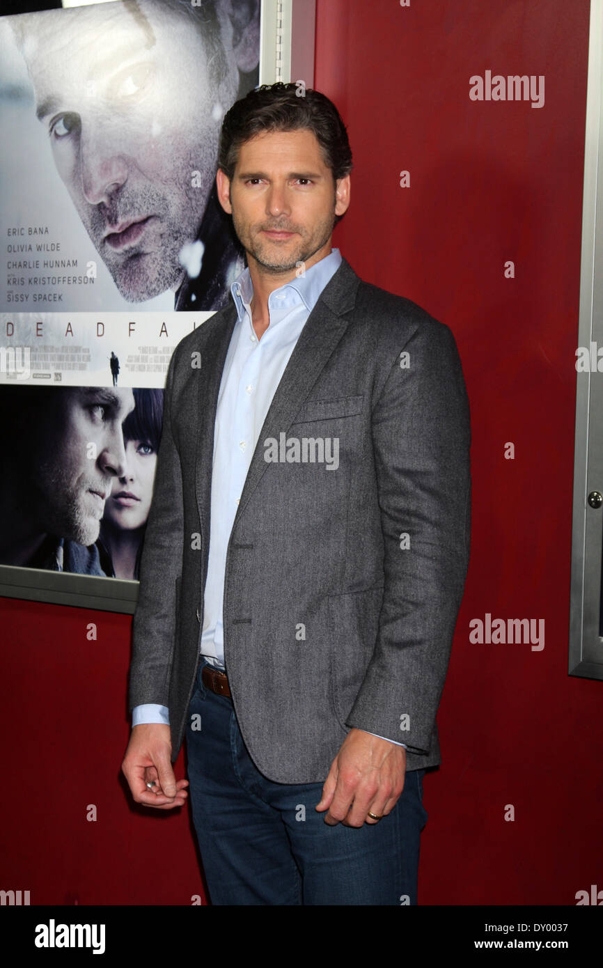 Deadfall' premiere at ArcLight Hollywood Theatre Featuring: Eric Bana Where: Los Angles CA United States When: 29 Nov 2012 Stock Photo