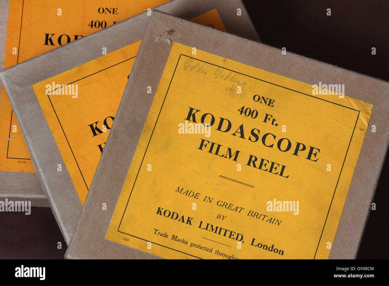 Kodscope cine film film and boxes Stock Photo