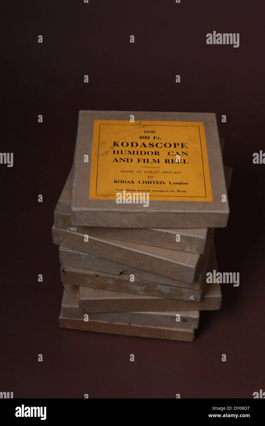 Kodscope cine film film and boxes Stock Photo