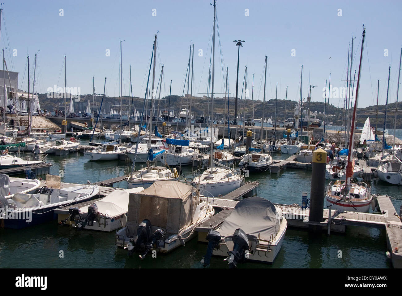 Doca de Santo Amaro, nautical port, belem, lisbon, portugal Stock Photo