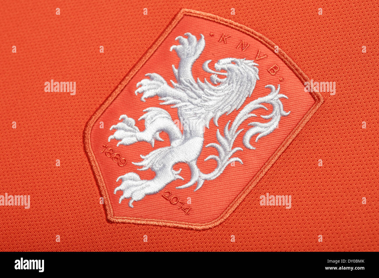 Logo of the Dutch Football Association Koninklijke Niederlandse Voetbal  Bond KNVB and the National team - Netherlands Stock Photo - Alamy