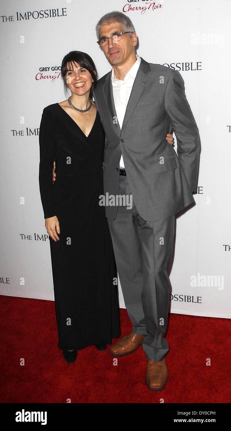 Los Angeles Premiere of 'The Impossible' presented by Grey Goose Vodka at ArcLight Cinemas Featuring: Maria Belon,Enrique Belon Where: Los Angeles California USA When: 10 Dec 2012 Stock Photo