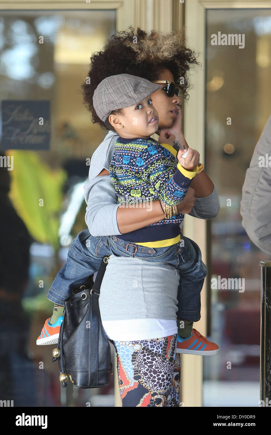 Kelis and her son knight jones High Resolution Stock Photography and ...