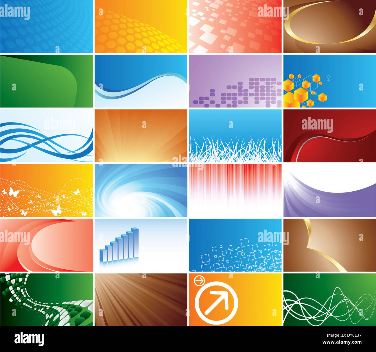 Vector collection business card; clip-art Stock Photo - Alamy
