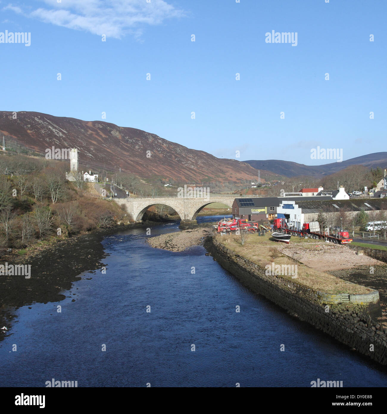 Helmsdale Scotland  March 2014 Stock Photo