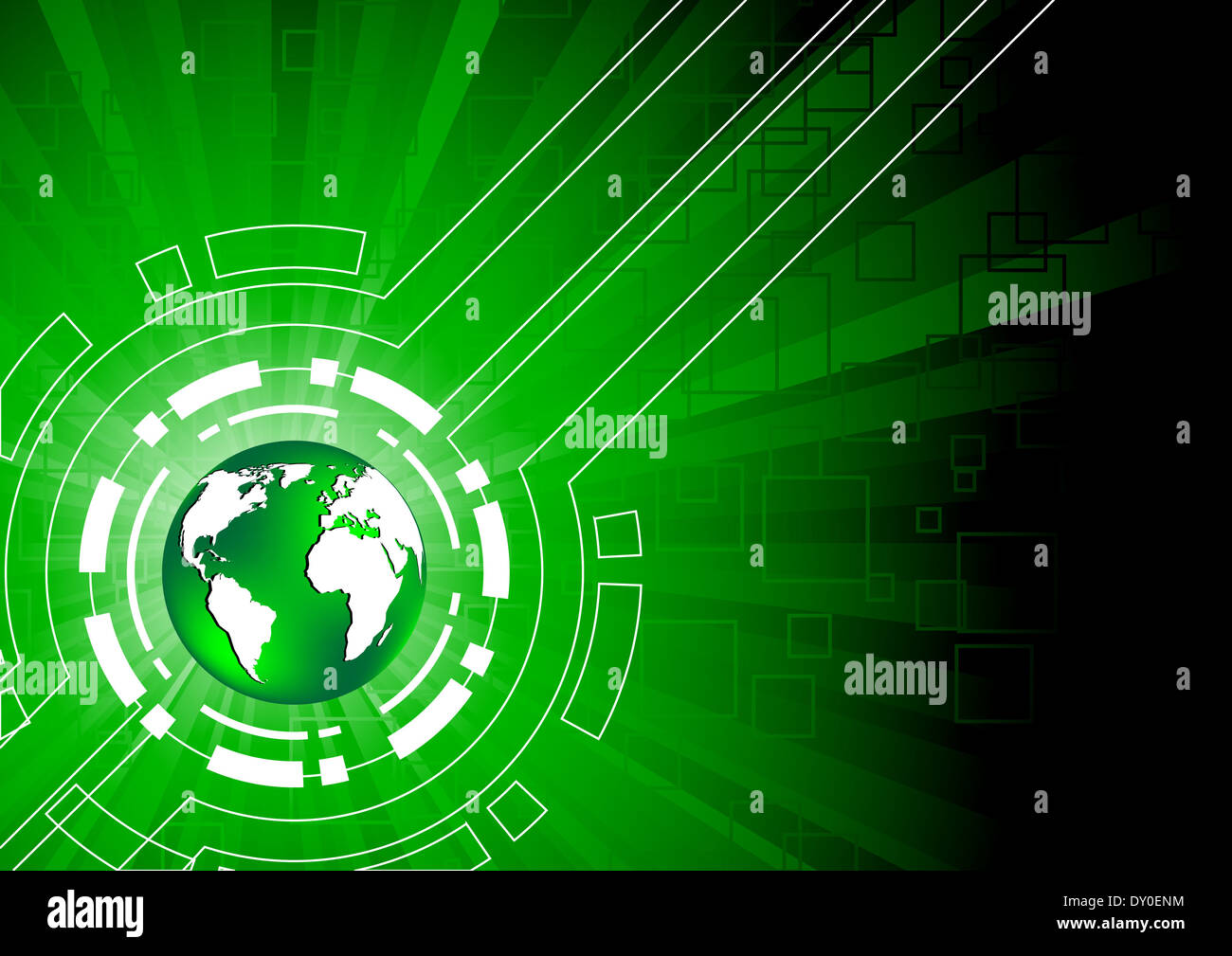 Vector green tech background; clip-art Stock Photo - Alamy