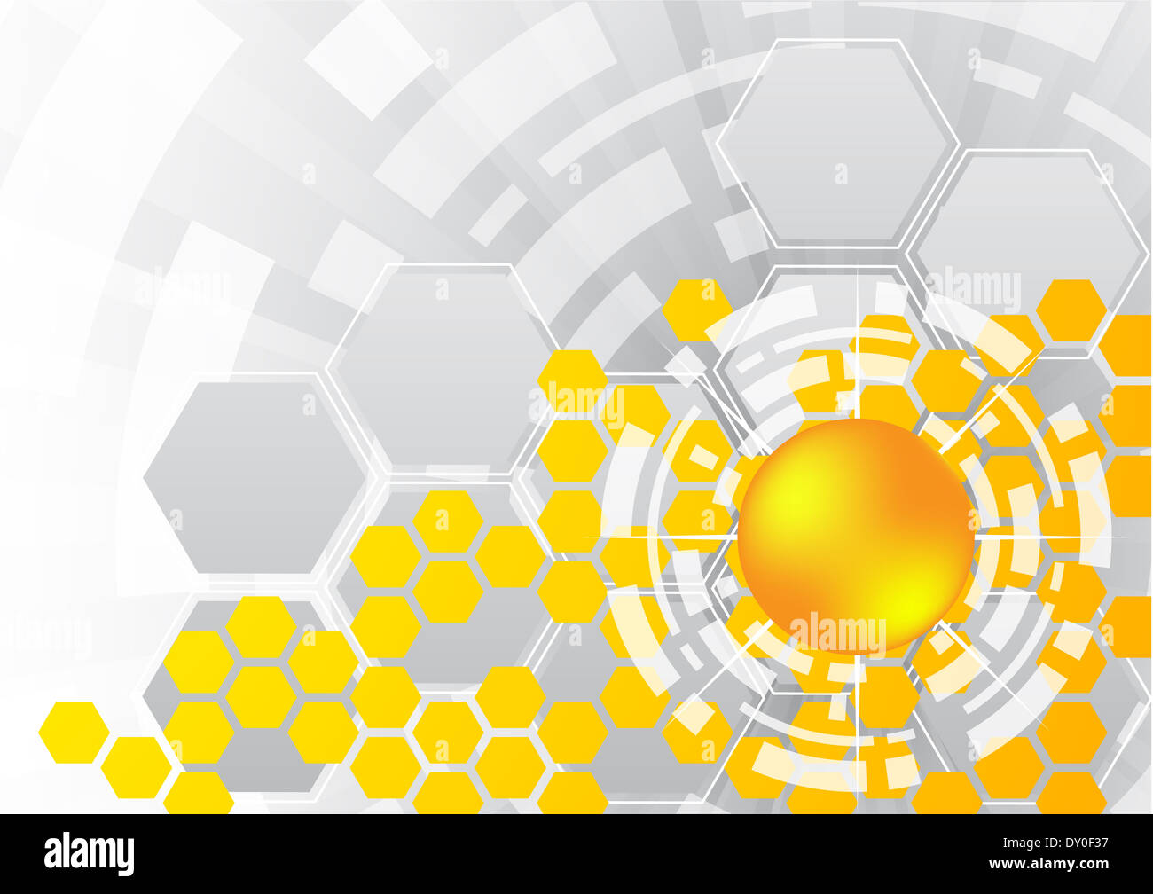 Vector abstract background with hexagon; clip-art Stock Photo - Alamy
