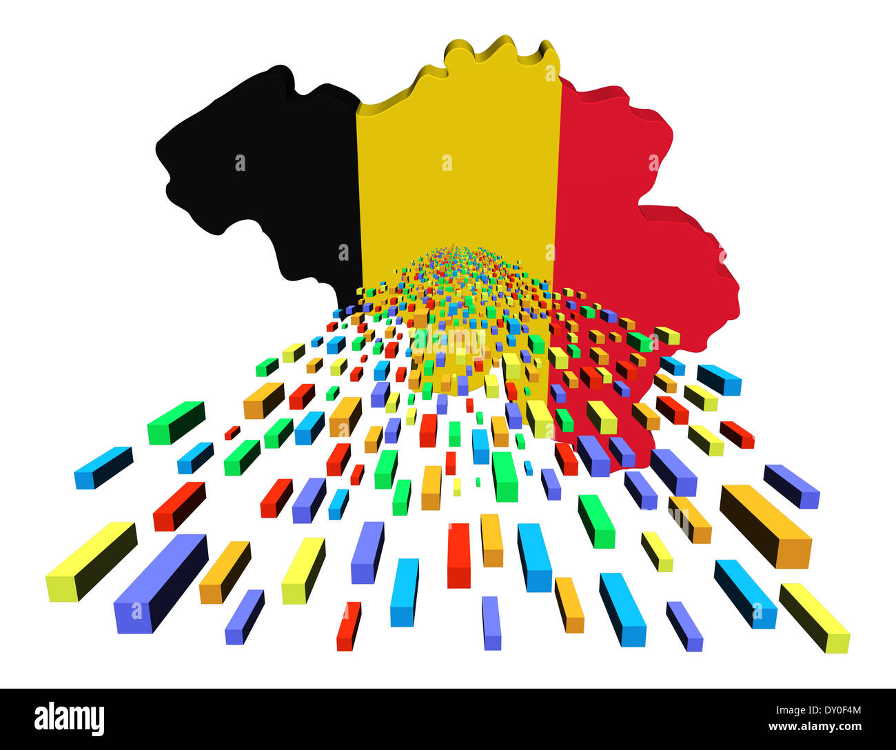 Belgium flag map hi-res stock photography and images - Alamy