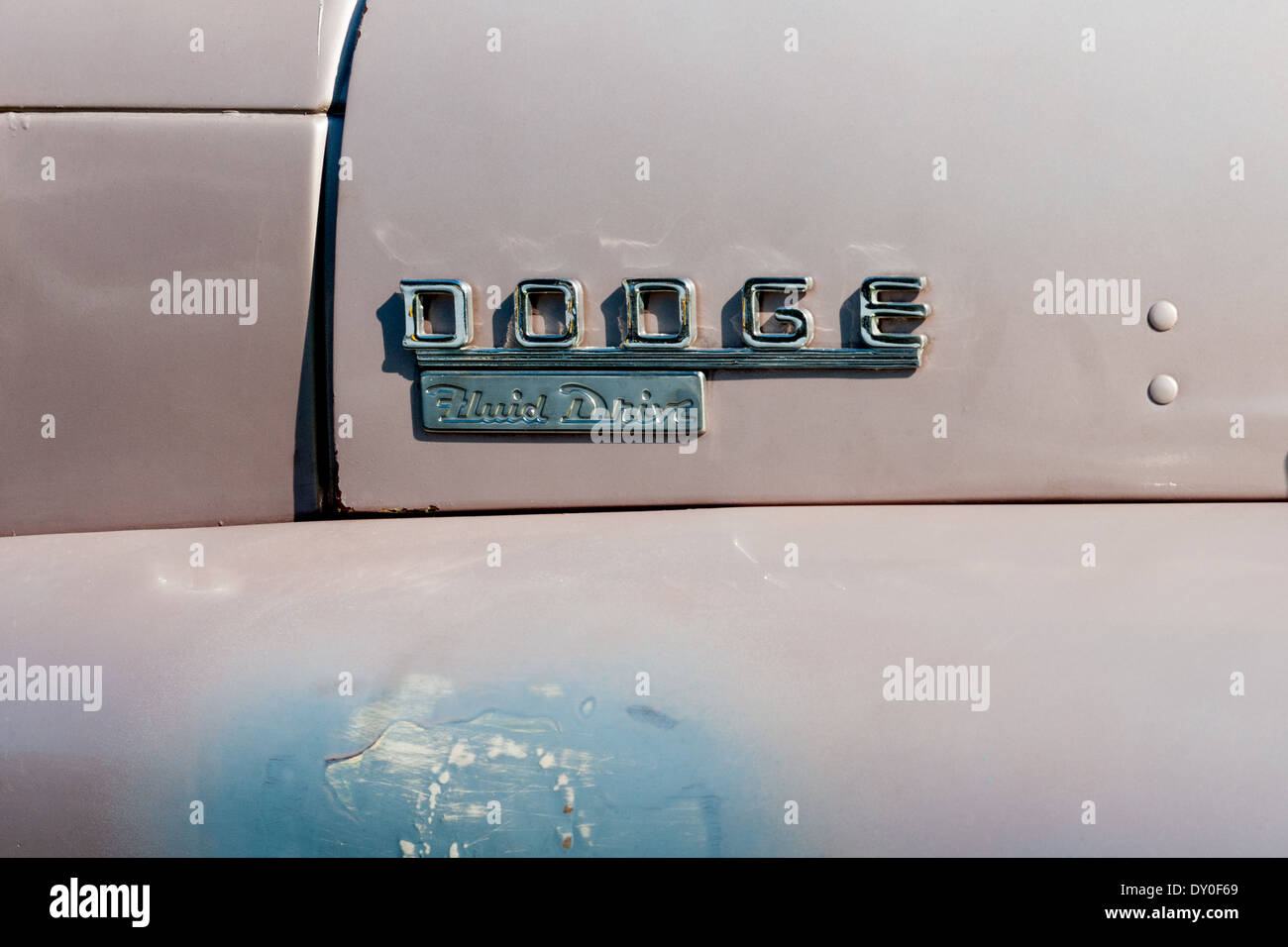 Dodge Pick up truck detail. Stock Photo