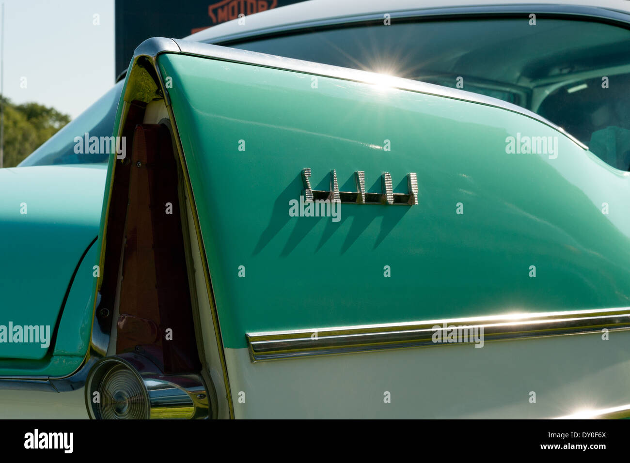 Plymouth Savoy rear wing detail Stock Photo