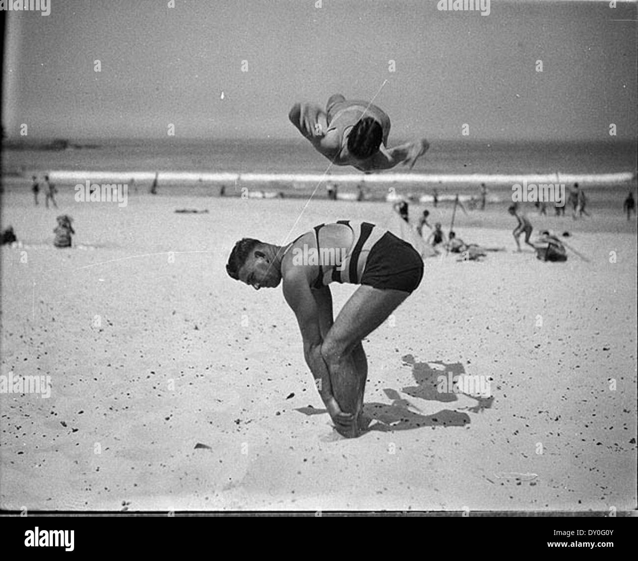 Beach studies, 1930s / by Sam Hood Stock Photo