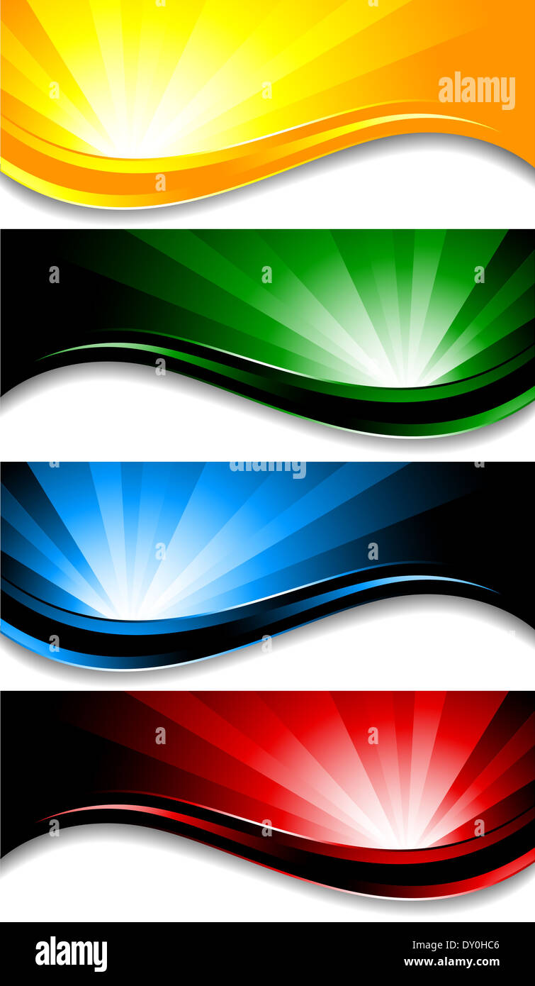 Vector colorful banners; clip-art Stock Photo - Alamy