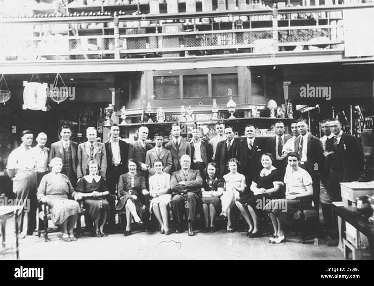 Staff of McClures Department Store, Hay, NSW, c. 19351936 Stock Photo