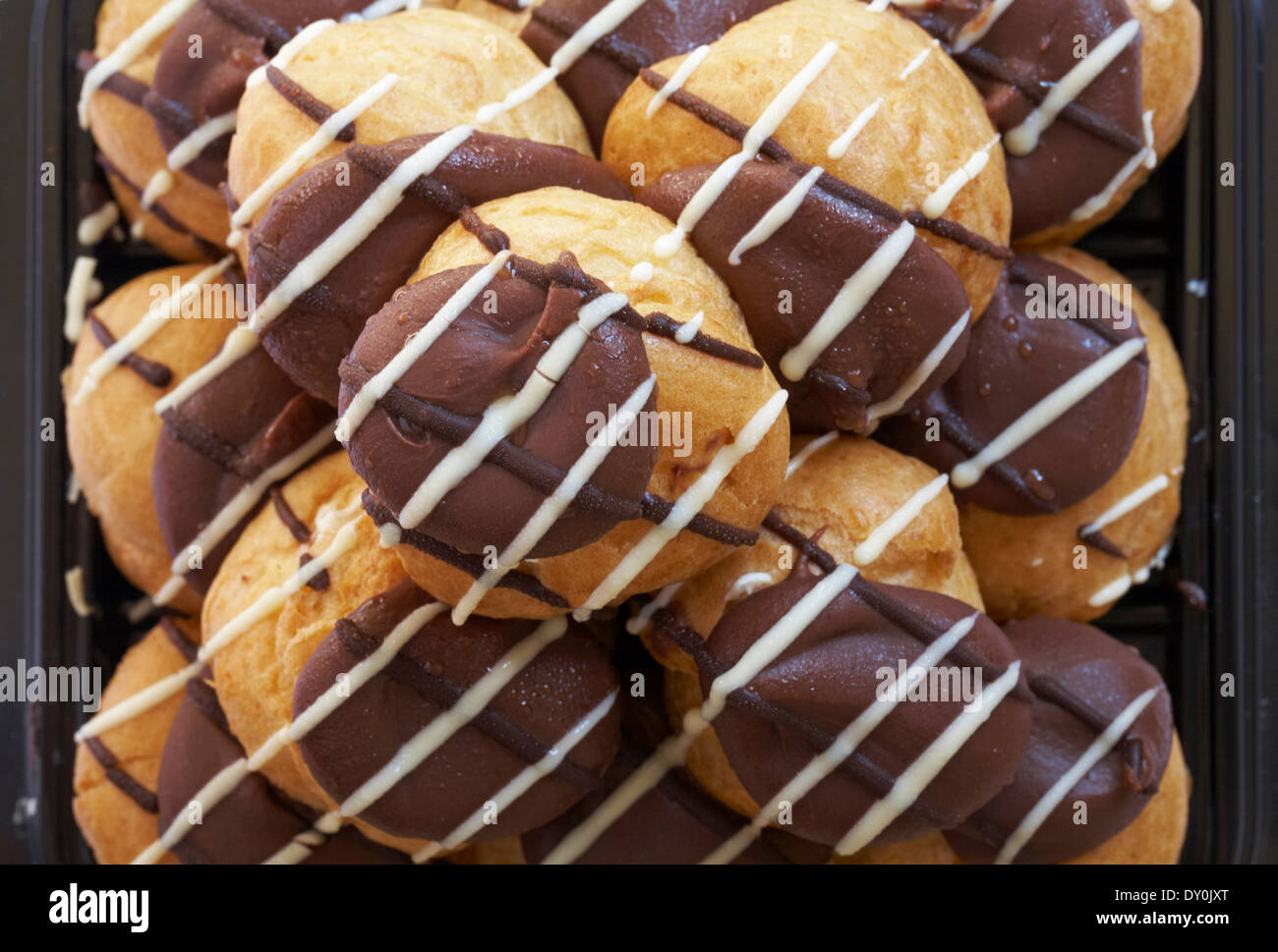 Marks &amp; Spencer profiterole stack dessert Stock Photo - Alamy