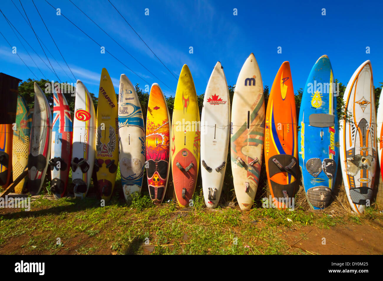 Surfboard Fence In Maui, Hawaii Stock Photo Alamy 6BB