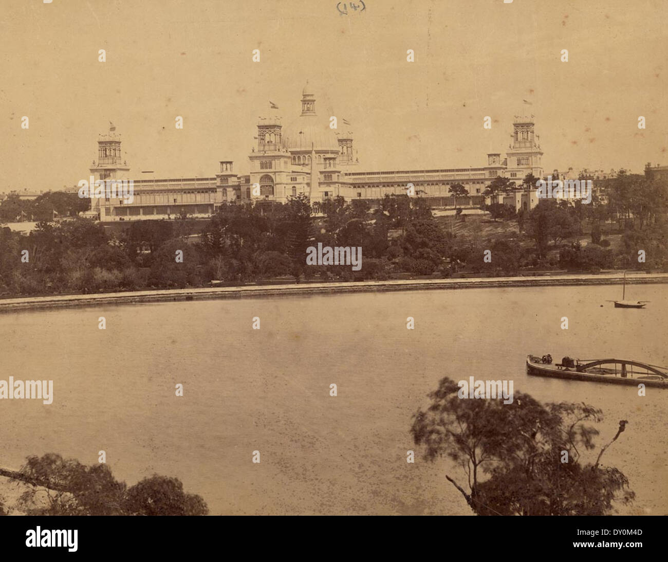 The International Exhibition, Sydney, from Lady Macquarie's Chair, 1879-1880 / photographed by C. Bayliss, 419 George Street [Sydney] Stock Photo