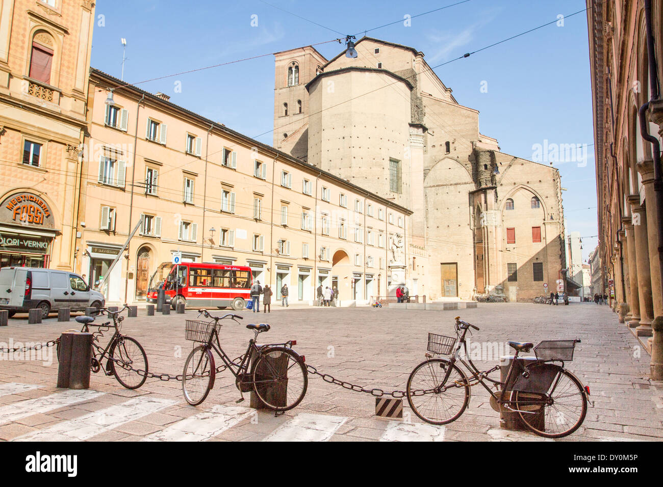 Piazza Galvani, Bologna, Emilia Romagna, Italy Stock Photo Alamy