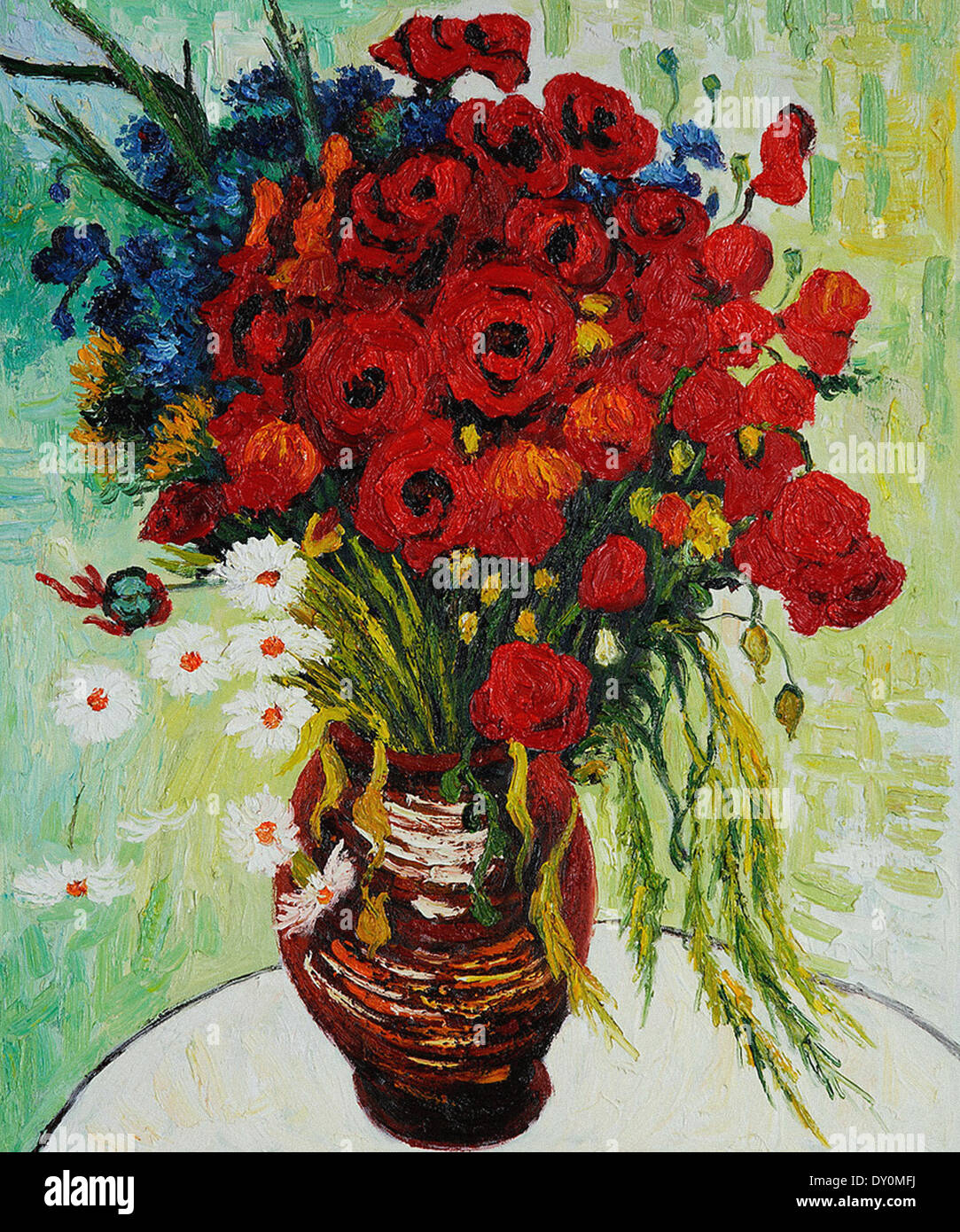 Vincent Van Gogh Vase With Daisies And Poppies Stock Photo