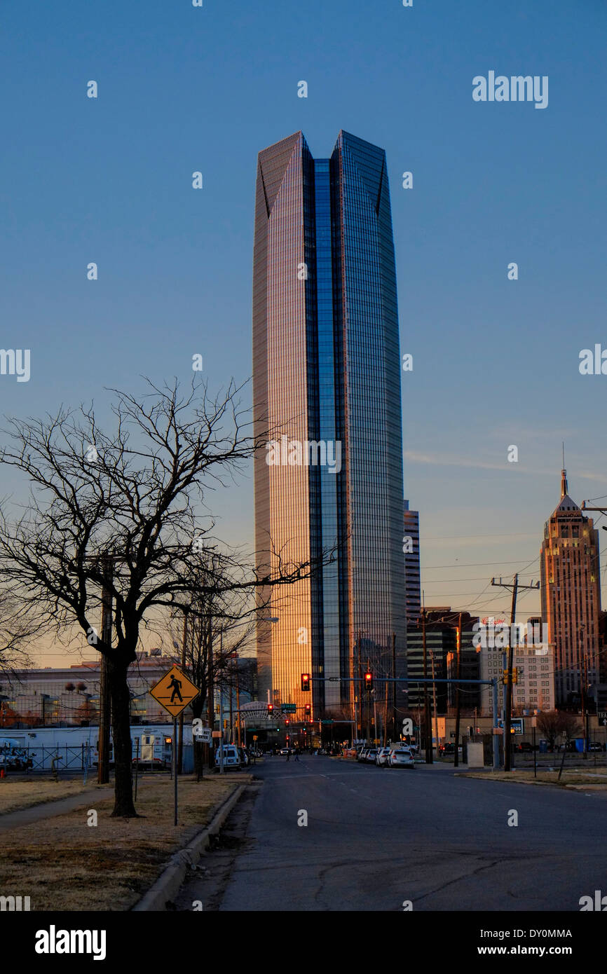 View of Devon Tower in downtown Oklahoma, City Stock Photo - Alamy