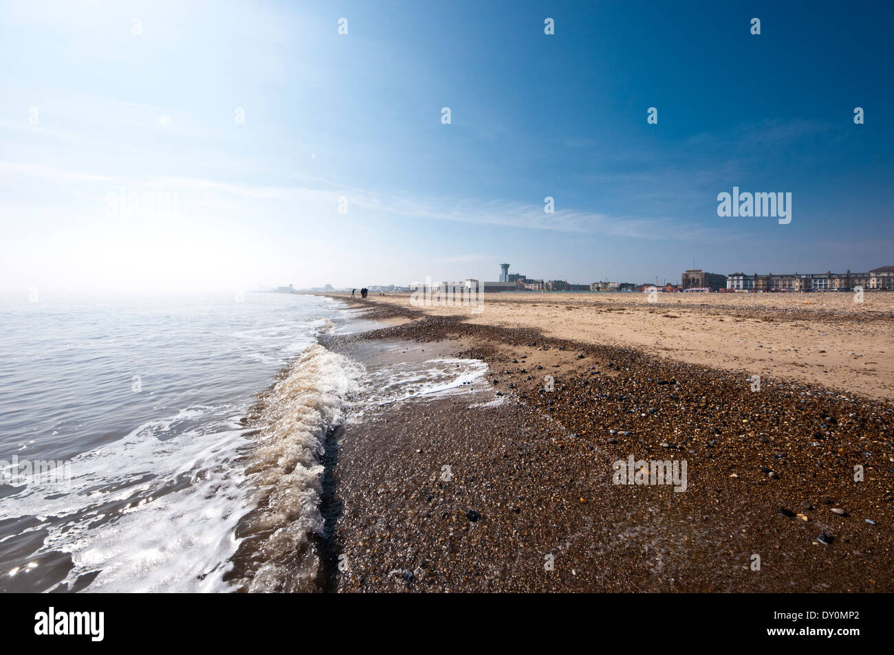 Great Yarmouth beach sea sand beach Stock Photo