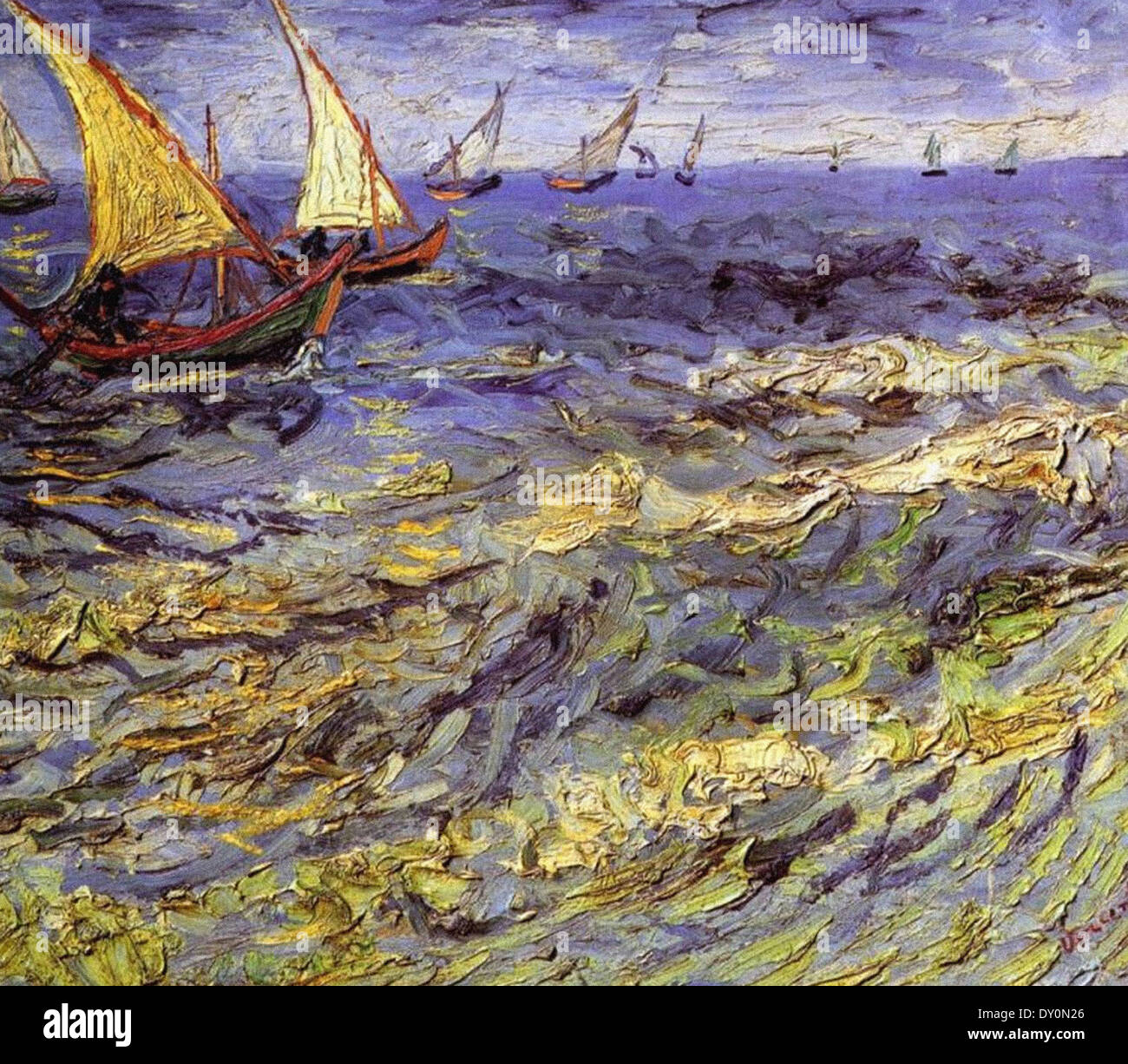 vincent van gogh sailboat painting